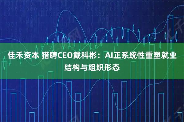 佳禾资本 猎聘CEO戴科彬：AI正系统性重塑就业结构与组织形态